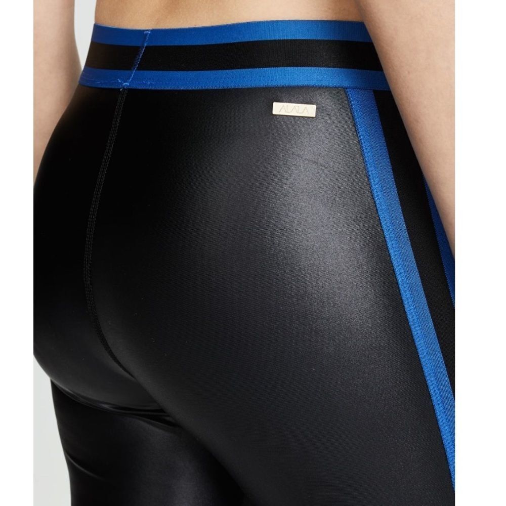 NWT ALALA Varsity Mesh Detailed Shiny Leggings - Picture 4 of 9